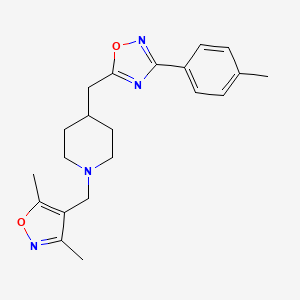 1-[(3,5-Dimethyl-1,2-oxazol-4-yl)methyl]-4-{[3-(4-methylphenyl)-1,2,4-oxadiazol-5-yl]methyl}piperidine