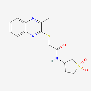 N-(1,1-dioxidotetrahydrothiophen-3-yl)-2-[(3-methylquinoxalin-2-yl)sulfanyl]acetamide