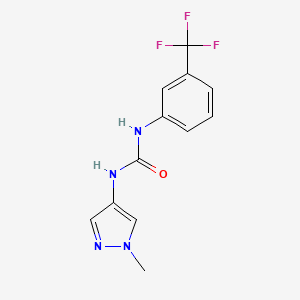 3-(1-methyl-1H-pyrazol-4-yl)-1-[3-(trifluoromethyl)phenyl]urea