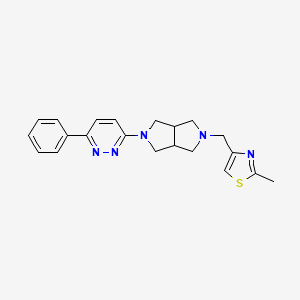 3-{5-[(2-Methyl-1,3-thiazol-4-yl)methyl]-octahydropyrrolo[3,4-c]pyrrol-2-yl}-6-phenylpyridazine