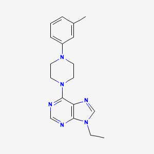 9-ethyl-6-[4-(3-methylphenyl)piperazin-1-yl]-9H-purine