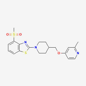 4-Methanesulfonyl-2-(4-{[(2-methylpyridin-4-yl)oxy]methyl}piperidin-1-yl)-1,3-benzothiazole