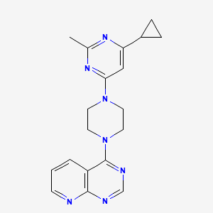 4-Cyclopropyl-2-methyl-6-(4-{pyrido[2,3-d]pyrimidin-4-yl}piperazin-1-yl)pyrimidine