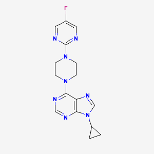 9-cyclopropyl-6-[4-(5-fluoropyrimidin-2-yl)piperazin-1-yl]-9H-purine