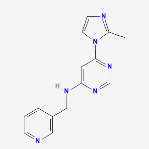 6-(2-methyl-1H-imidazol-1-yl)-N-[(pyridin-3-yl)methyl]pyrimidin-4-amine