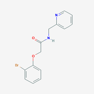 molecular formula C14H13BrN2O2 B1224539 2-(2-溴苯氧基)-N-(2-吡啶基甲基)乙酰胺 