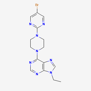 6-[4-(5-bromopyrimidin-2-yl)piperazin-1-yl]-9-ethyl-9H-purine