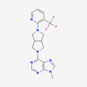 9-methyl-6-{5-[3-(trifluoromethyl)pyridin-2-yl]-octahydropyrrolo[3,4-c]pyrrol-2-yl}-9H-purine