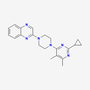 2-[4-(2-Cyclopropyl-5,6-dimethylpyrimidin-4-yl)piperazin-1-yl]quinoxaline