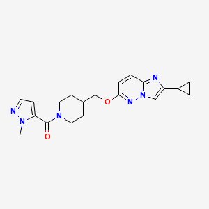 4-[({2-cyclopropylimidazo[1,2-b]pyridazin-6-yl}oxy)methyl]-1-(1-methyl-1H-pyrazole-5-carbonyl)piperidine