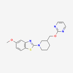 5-Methoxy-2-{3-[(pyrimidin-2-yloxy)methyl]piperidin-1-yl}-1,3-benzothiazole