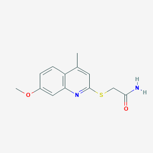 2-[(7-Methoxy-4-methylquinolin-2-yl)sulfanyl]acetamide