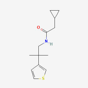 2-cyclopropyl-N-[2-methyl-2-(thiophen-3-yl)propyl]acetamide