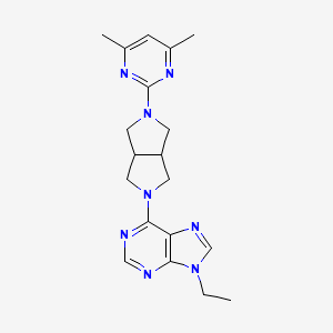 6-[5-(4,6-dimethylpyrimidin-2-yl)-octahydropyrrolo[3,4-c]pyrrol-2-yl]-9-ethyl-9H-purine