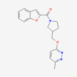 3-{[1-(1-Benzofuran-2-carbonyl)pyrrolidin-3-yl]methoxy}-6-methylpyridazine