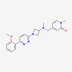 4-[({1-[6-(2-Methoxyphenyl)pyridazin-3-yl]azetidin-3-yl}(methyl)amino)methyl]-1-methyl-1,2-dihydropyridin-2-one