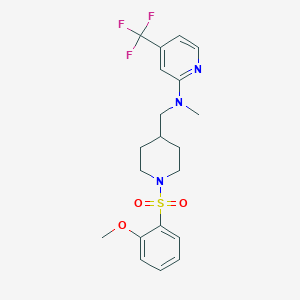 N-{[1-(2-methoxybenzenesulfonyl)piperidin-4-yl]methyl}-N-methyl-4-(trifluoromethyl)pyridin-2-amine