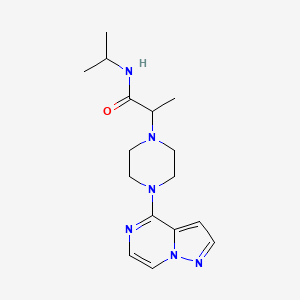 N-(propan-2-yl)-2-(4-{pyrazolo[1,5-a]pyrazin-4-yl}piperazin-1-yl)propanamide