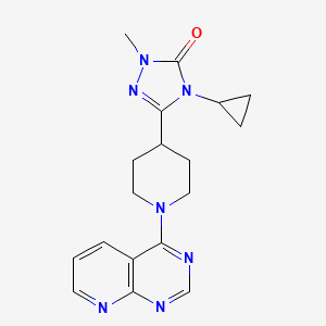 4-cyclopropyl-1-methyl-3-(1-{pyrido[2,3-d]pyrimidin-4-yl}piperidin-4-yl)-4,5-dihydro-1H-1,2,4-triazol-5-one