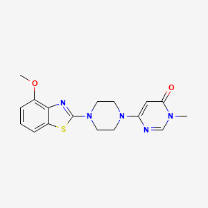 6-[4-(4-Methoxy-1,3-benzothiazol-2-yl)piperazin-1-yl]-3-methyl-3,4-dihydropyrimidin-4-one