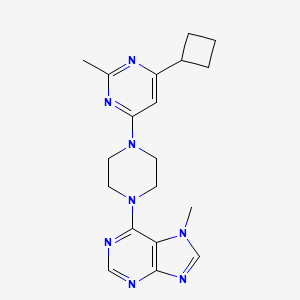 6-[4-(6-cyclobutyl-2-methylpyrimidin-4-yl)piperazin-1-yl]-7-methyl-7H-purine