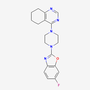 4-[4-(6-Fluoro-1,3-benzoxazol-2-yl)piperazin-1-yl]-5,6,7,8-tetrahydroquinazoline