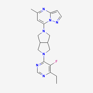 4-Ethyl-5-fluoro-6-(5-{5-methylpyrazolo[1,5-a]pyrimidin-7-yl}-octahydropyrrolo[3,4-c]pyrrol-2-yl)pyrimidine