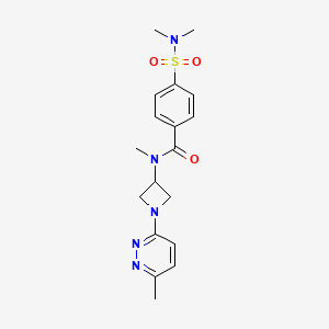 4-(dimethylsulfamoyl)-N-methyl-N-[1-(6-methylpyridazin-3-yl)azetidin-3-yl]benzamide