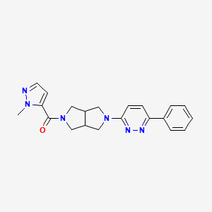 3-[5-(1-methyl-1H-pyrazole-5-carbonyl)-octahydropyrrolo[3,4-c]pyrrol-2-yl]-6-phenylpyridazine