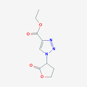 ethyl 1-(2-oxooxolan-3-yl)-1H-1,2,3-triazole-4-carboxylate