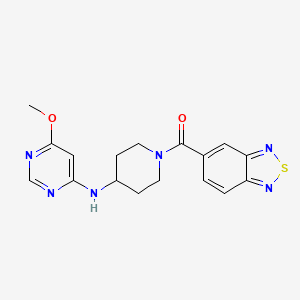 N-[1-(2,1,3-benzothiadiazole-5-carbonyl)piperidin-4-yl]-6-methoxypyrimidin-4-amine