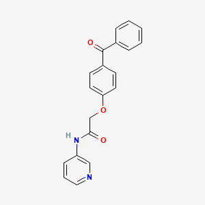 molecular formula C20H16N2O3 B1224575 2-(4-benzoylphenoxy)-N-pyridin-3-ylacetamide 