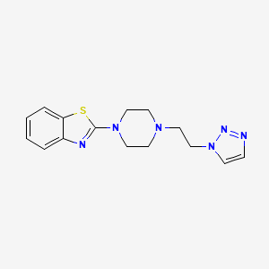 2-{4-[2-(1H-1,2,3-triazol-1-yl)ethyl]piperazin-1-yl}-1,3-benzothiazole