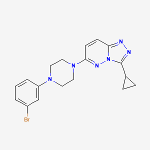 1-(3-Bromophenyl)-4-{3-cyclopropyl-[1,2,4]triazolo[4,3-b]pyridazin-6-yl}piperazine