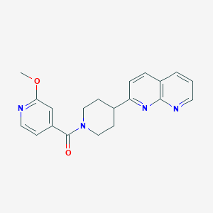 2-[1-(2-Methoxypyridine-4-carbonyl)piperidin-4-yl]-1,8-naphthyridine