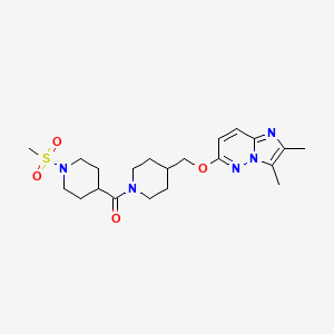 4-{4-[({2,3-Dimethylimidazo[1,2-b]pyridazin-6-yl}oxy)methyl]piperidine-1-carbonyl}-1-methanesulfonylpiperidine