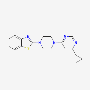 2-[4-(6-Cyclopropylpyrimidin-4-yl)piperazin-1-yl]-4-methyl-1,3-benzothiazole