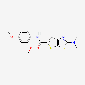 N-(2,4-dimethoxyphenyl)-2-(dimethylamino)thieno[3,2-d][1,3]thiazole-5-carboxamide