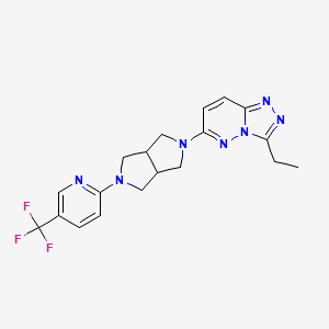 2-(5-{3-Ethyl-[1,2,4]triazolo[4,3-b]pyridazin-6-yl}-octahydropyrrolo[3,4-c]pyrrol-2-yl)-5-(trifluoromethyl)pyridine