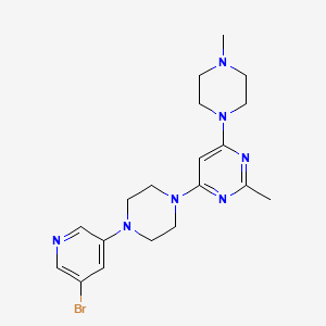 4-[4-(5-Bromopyridin-3-yl)piperazin-1-yl]-2-methyl-6-(4-methylpiperazin-1-yl)pyrimidine