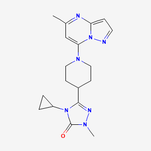 4-cyclopropyl-1-methyl-3-(1-{5-methylpyrazolo[1,5-a]pyrimidin-7-yl}piperidin-4-yl)-4,5-dihydro-1H-1,2,4-triazol-5-one