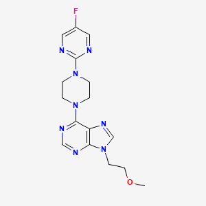 6-[4-(5-fluoropyrimidin-2-yl)piperazin-1-yl]-9-(2-methoxyethyl)-9H-purine