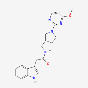 2-(1H-indol-3-yl)-1-[5-(4-methoxypyrimidin-2-yl)-octahydropyrrolo[3,4-c]pyrrol-2-yl]ethan-1-one