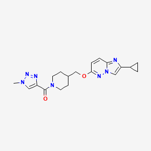 4-[({2-cyclopropylimidazo[1,2-b]pyridazin-6-yl}oxy)methyl]-1-(1-methyl-1H-1,2,3-triazole-4-carbonyl)piperidine