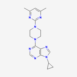 9-cyclopropyl-6-[4-(4,6-dimethylpyrimidin-2-yl)piperazin-1-yl]-9H-purine