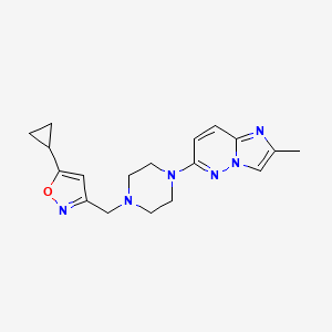 1-[(5-Cyclopropyl-1,2-oxazol-3-yl)methyl]-4-{2-methylimidazo[1,2-b]pyridazin-6-yl}piperazine