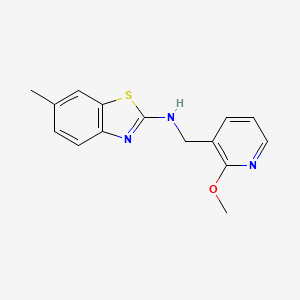 N-[(2-methoxypyridin-3-yl)methyl]-6-methyl-1,3-benzothiazol-2-amine