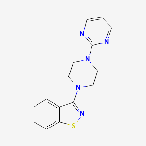 3-[4-(Pyrimidin-2-yl)piperazin-1-yl]-1,2-benzothiazole