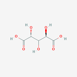 molecular formula C5H8O7 B1224600 L-arabinaric acid 