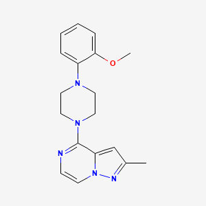 1-(2-Methoxyphenyl)-4-{2-methylpyrazolo[1,5-a]pyrazin-4-yl}piperazine